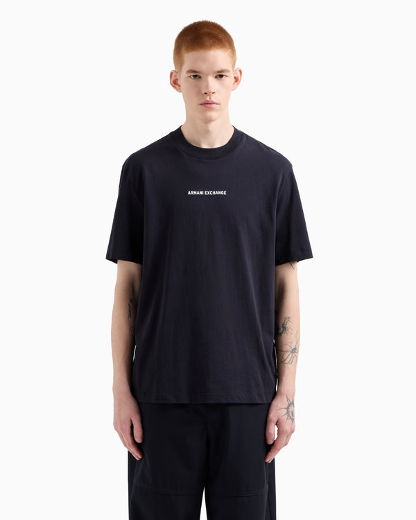 ARMANI EXCHANGE REGULAR FIT T-SHIRT WITH LOGO PRINT